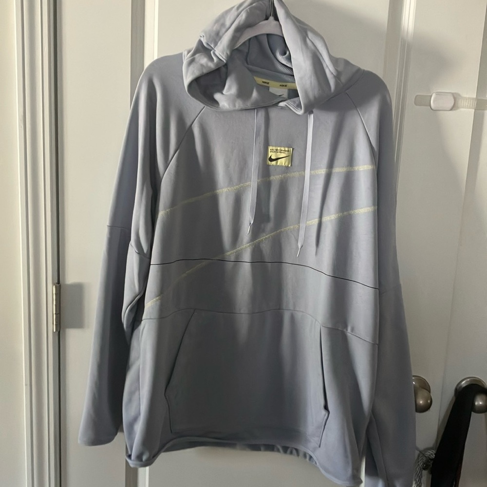 Nike dri fit lavender (baby blue) - pullover hooded sweatshirt